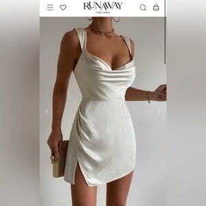 Runaway the Label Havanna Mini Dress Ivory